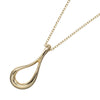 Tiffany & Co. Open Teardrop Pendant Necklace 18K Yellow Gold