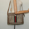 Gucci Vintage Shoulder Bag GG Coated Canvas