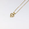 Secondhand Christian Dior Logo Heart Pendant Necklace