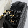 Secondhand Chanel Vintage Camellia Round Evening Bag Lambskin and