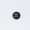 Chanel CC Round Clip-On Earrings Enamel with Metal