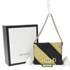 Gucci Zumi Chain Card Case Diagonal Quilted Leather