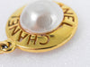 Secondhand Chanel Chain Around Pearl Necklace Metal with Faux Pearls
