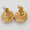 Secondhand Chanel Vintage Round CC Clip-On Earrings
