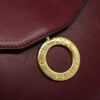 Secondhand Celine Circle logo Burgundy Leather Bags