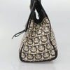 Salvatore Ferragamo Studio Satchel Gancini Jacquard and Leather