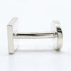 Gucci Logo square cuffs Silver 925