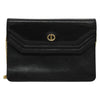 Christian Dior Vintage Chain Flap Shoulder Bag Leather