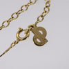 Secondhand Christian Dior Vintage Logo Round Pendant Necklace