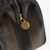 Fendi Vintage Pequin Convertible Boston Bag Coated Canvas
