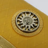 Secondhand Versace Wristlet Pouch Yellow Leather Accessories