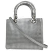 Christian Dior Lady Dior Bag Micro Cannage Metallic Calfskin