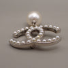 Chanel CC Drop Brooch Metal and Faux Pearls