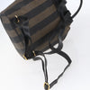 Fendi Pequin Front Pocket Backpack Coated Canvas