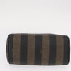 Fendi Vintage Pequin Convertible Boston Bag Coated Canvas