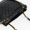 Chanel Vintage Shopping Tote Quilted Lambskin