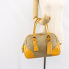 Prada Bowler Bag Canvas with Leather