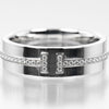 Tiffany & Co. T Two Ring 18K White Gold and Diamonds