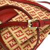 Fendi Vintage Flap Crossbody Bag Zucchino Coated Canvas
