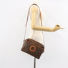 Secondhand Celine Vintage Macadam Circle Logo Shoulder Bag Canvas and