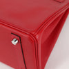 Secondhand Hermes Birkin Handbag Red Epsom with Palladium Hardware