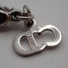 Secondhand Christian Dior CD Logo necklace Silver-Plated