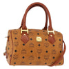 Secondhand MCM Visetos logogramme Handbag Canvas and
