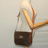 Secondhand Celine Vintage Convertible Macadam Turnlock Shoulder Bag Canvas and
