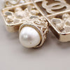 Secondhand Chanel CC Graduated Long Necklace Metal and Faux Pearls