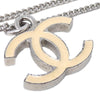 Chanel CC Logo Pendant Necklace Metal