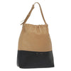 Celine Bicolor Drawstring Cabas Tote Leather