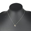 Tiffany & Co. Elsa Peretti Double Open Heart Pendant Necklace Sterling Silver and 18K Rose Gold