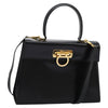 Secondhand Salvatore Ferragamo Gancini Convertible Top Handle Bag