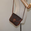 Secondhand Celine Vintage Macadam Shoulder Bag Canvas and