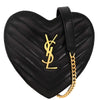 Saint Laurent Love Heart Chain Bag Leather