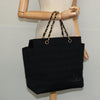 Secondhand Chanel Chocolate Bar Chain Tote Quilted Jersey