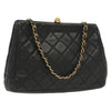 Secondhand Chanel Vintage Chain Frame Bag Quilted