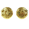 Secondhand Chanel CC Button Clip-On Earrings