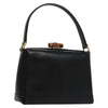 Gucci Vintage Convertible Bamboo Box Crossbody Bag Leather