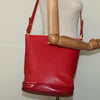 Secondhand Burberry Bucket Bag Red Leather Bags