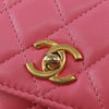 Chanel Pearl Crush Phone Holder Crossbody Bag Quilted Lambskin
