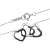 Tiffany & Co. Triple Heart Pendant Necklace Sterling Silver