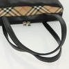 Burberry Nova Check Handbag Leather and Nylon