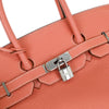 Hermes Birkin Handbag Pink Clemence with Palladium Hardware