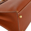 Secondhand Hermes Kelly Handbag Brown Togo with Palladium Hardware