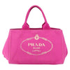 Secondhand Prada Canapa Tote Pink Canvas Accessories