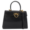 Salvatore Ferragamo Convertible Top Handle Bag Leather