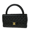 Chanel Vintage Twin Top Handle Flap Bag Quilted Lambskin