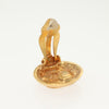 Chanel Vintage CC Round Clip-On Earrings Metal