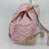 Secondhand Prada Vela Double Front Pocket Backpack Tessuto with Saffiano